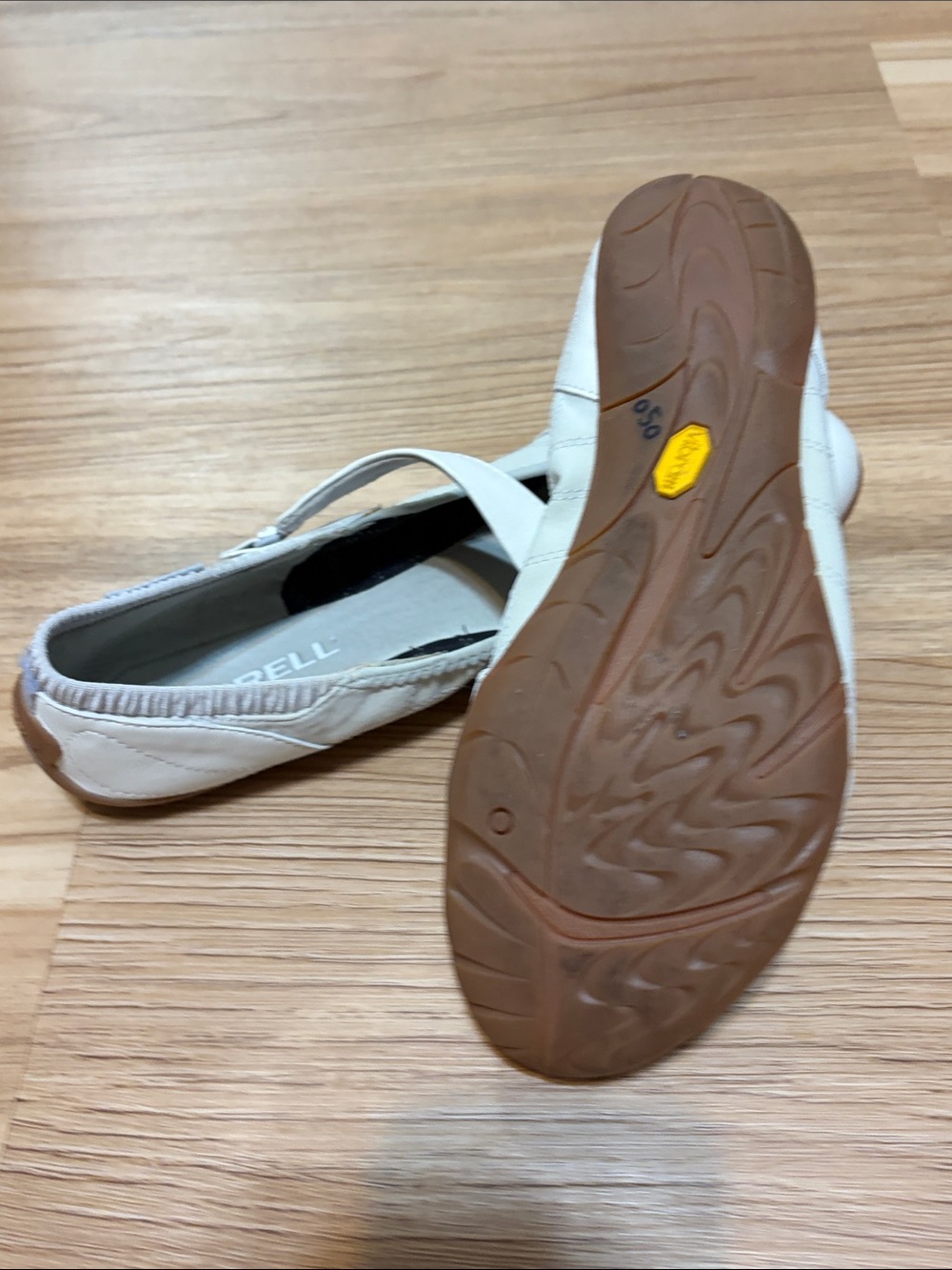 Merrell Barefoot White Leather Mary Jane Flats Minimalist Shoes Women’s 10 - Picture 5 of 5